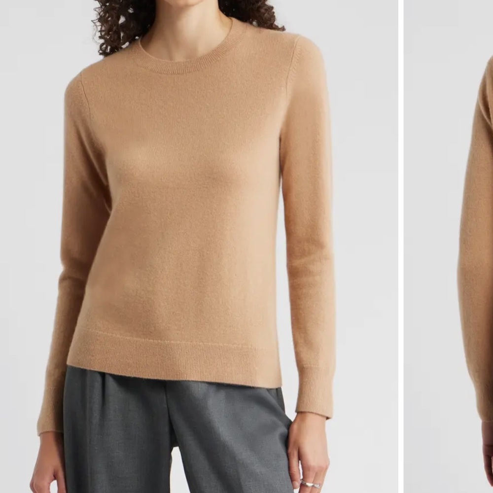 Halogen Cashmere Crewneck Sweater